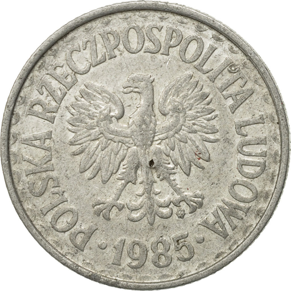 Coin, Poland, Zloty, 1985, Warsaw, EF(40-45), Aluminum, KM:49.1