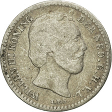 Coin, Netherlands, William III, 10 Cents, 1887, EF(40-45), Silver, KM:80