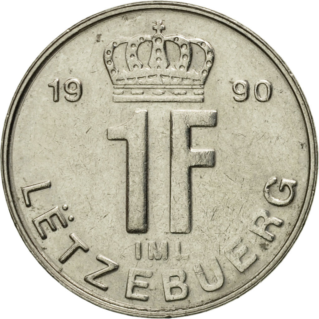 Monnaie, Luxembourg, Jean, Franc, 1990, SPL, Nickel plated steel, KM:63