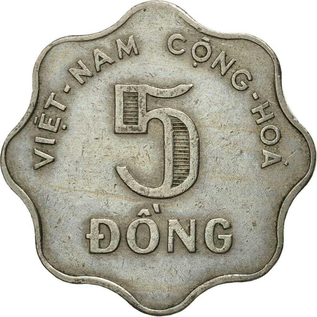Münze, Vietnam, STATE OF SOUTH VIET NAM, 5 Dông, 1966, UNZ, Copper-nickel