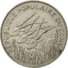 Coin, Congo Republic, 100 Francs, 1975, Paris, EF(40-45), Nickel, KM:2
