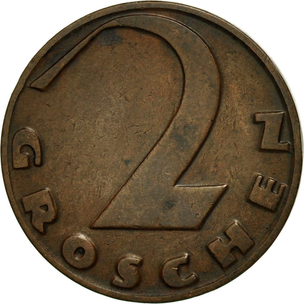 Coin, Austria, 2 Groschen, 1927, MS(63), Bronze, KM:2837