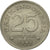 Moneta, Indonesia, 25 Rupiah, 1971, MS(63), Miedź-Nikiel, KM:34