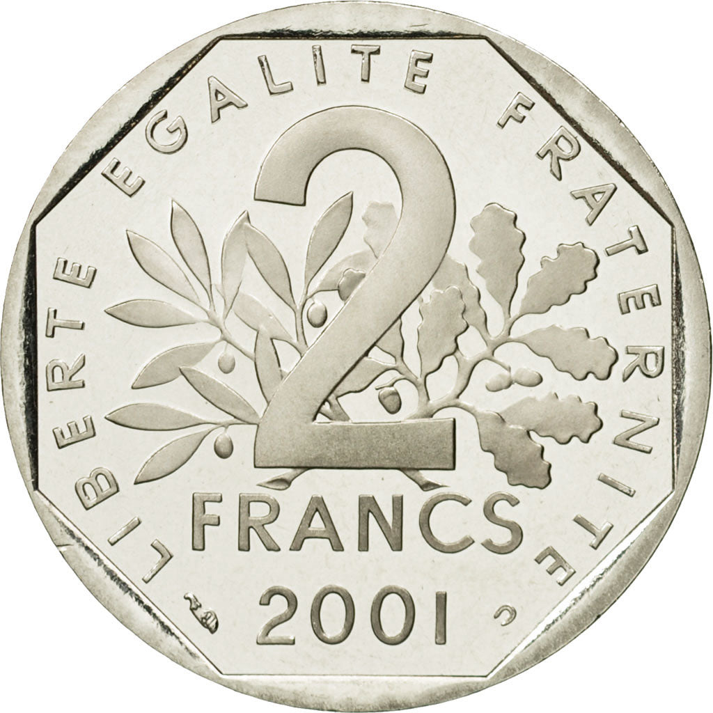 Monnaie, France, Semeuse, 2 Francs, 2001, Paris, FDC, Nickel, Gadoury:547b