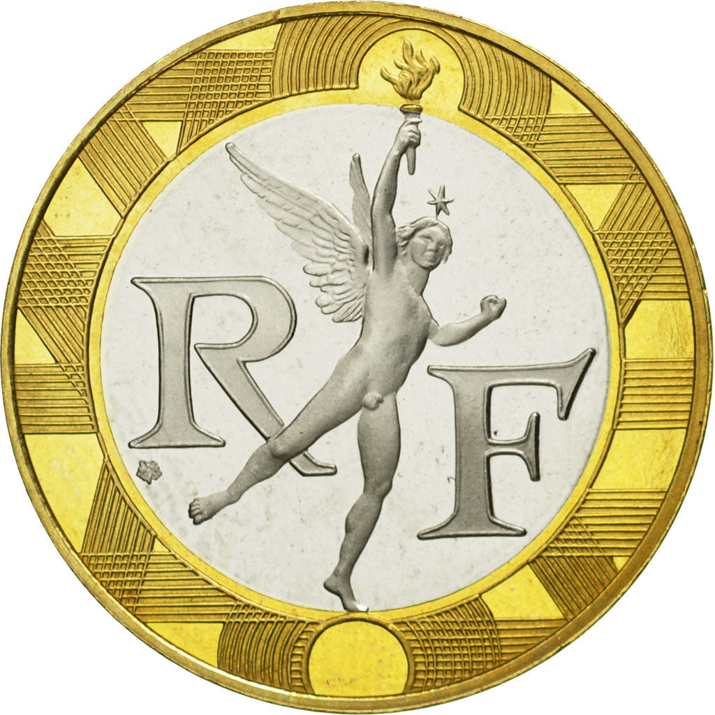 Coin, France, Génie, 10 Francs, 2001, Paris, MS(65-70), Aluminum-Bronze