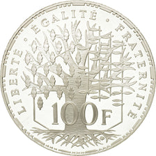 Coin, France, 100 Francs, 2001, Paris, Pantheon, MS(65-70), Silver, KM:1273