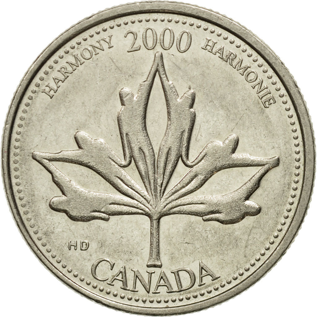 Coin, Canada, Elizabeth II, 25 Cents, 2000, Royal Canadian Mint, Ottawa, MS(63)