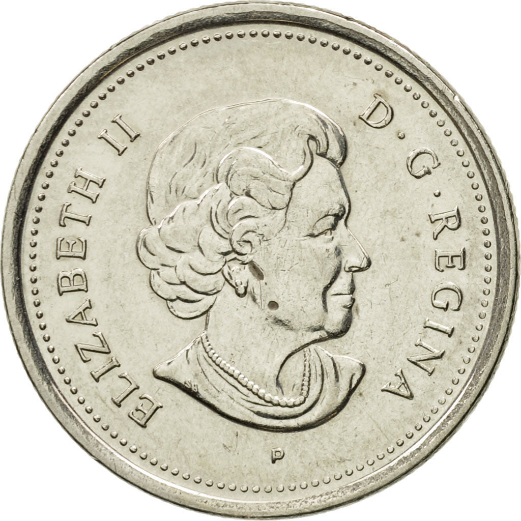 Coin, Canada, Elizabeth II, veterans, 25 Cents, 2005, Royal Canadian Mint