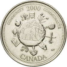 Coin, Canada, Elizabeth II, community, 25 Cents, 2000, Royal Canadian Mint