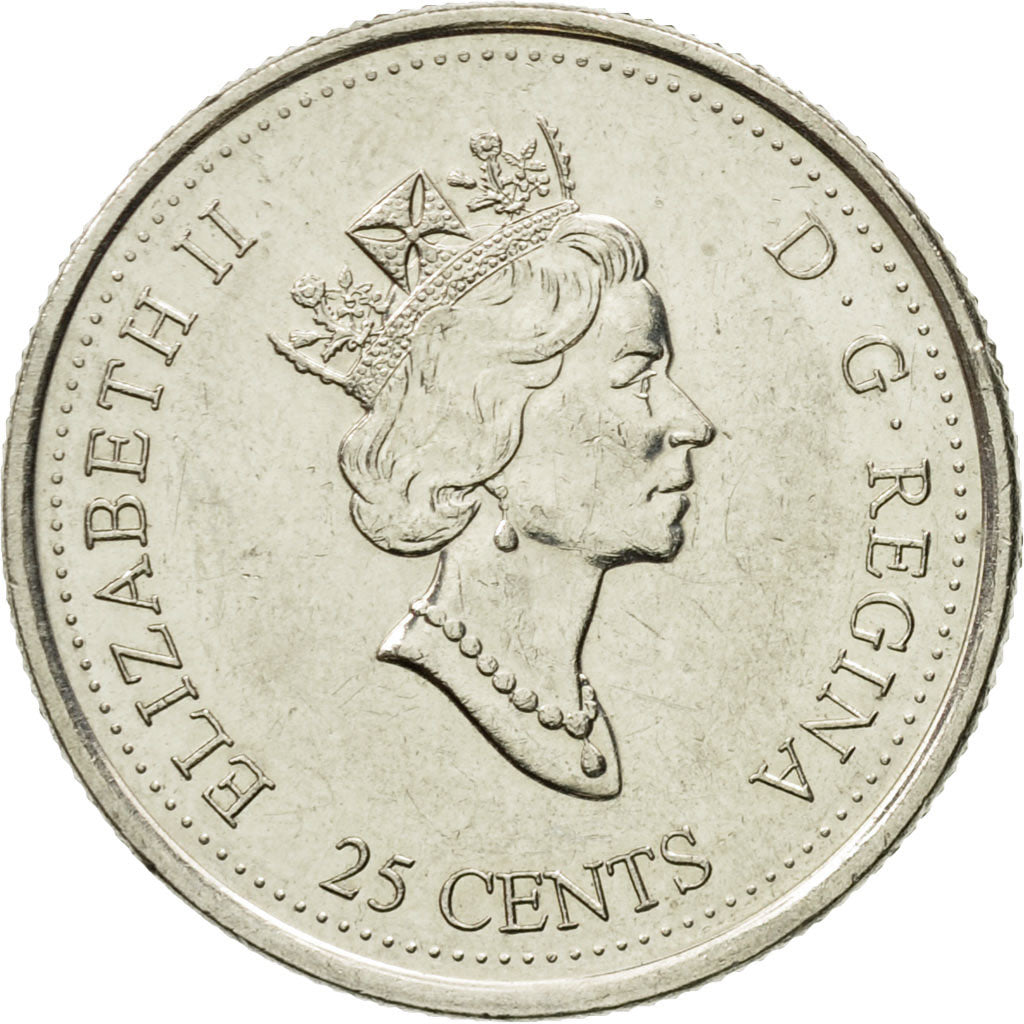 Coin, Canada, Elizabeth II, community, 25 Cents, 2000, Royal Canadian Mint