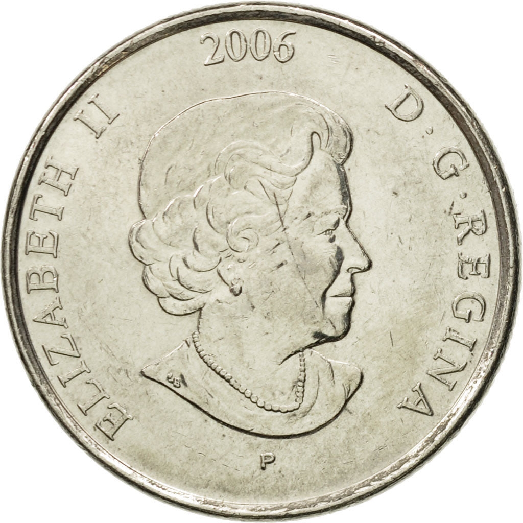 Monnaie, Canada, Elizabeth II, breast cancer, 25 Cents, 2006, Royal Canadian