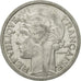 Moneda, Francia, Morlon, 2 Francs, 1946, Beaumont - Le Roger, BC+, Aluminio