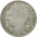 Moneda, Francia, Morlon, 2 Francs, 1947, BC+, Aluminio, KM:886a.1, Gadoury:538b