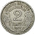 Moneda, Francia, Morlon, 2 Francs, 1947, BC+, Aluminio, KM:886a.1, Gadoury:538b