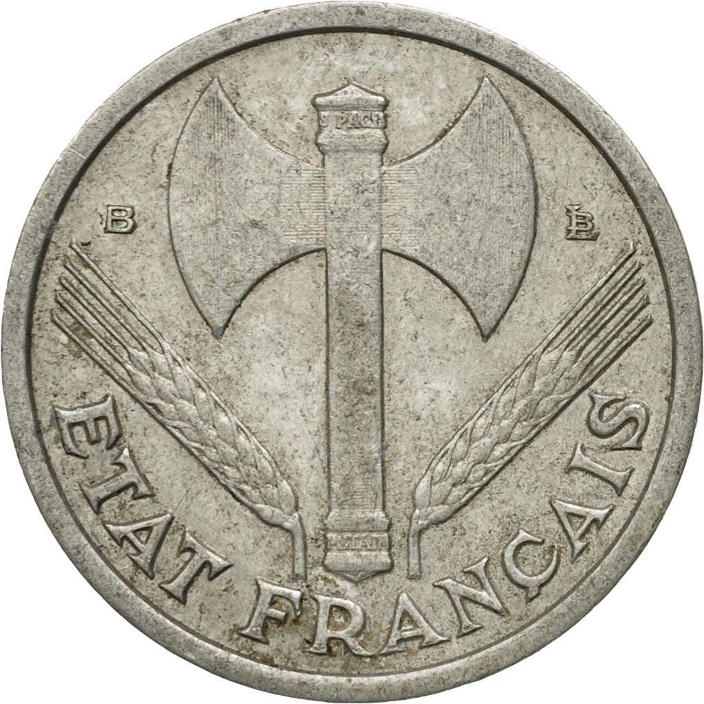 Coin, France, Bazor, Franc, 1944, Rouen, VF(20-25), Aluminum, KM:902.2