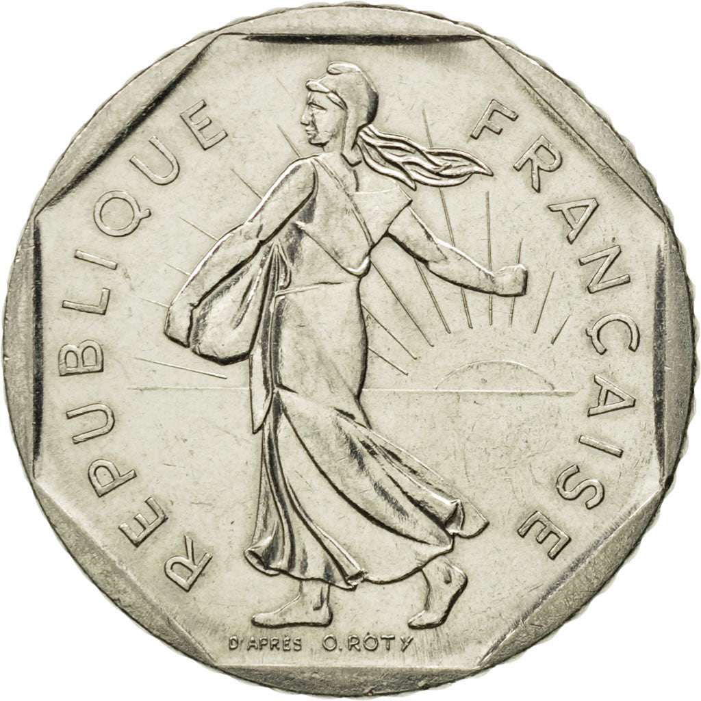 Münze, Frankreich, Semeuse, 2 Francs, 1983, VZ, Nickel, KM:942.1, Gadoury:547