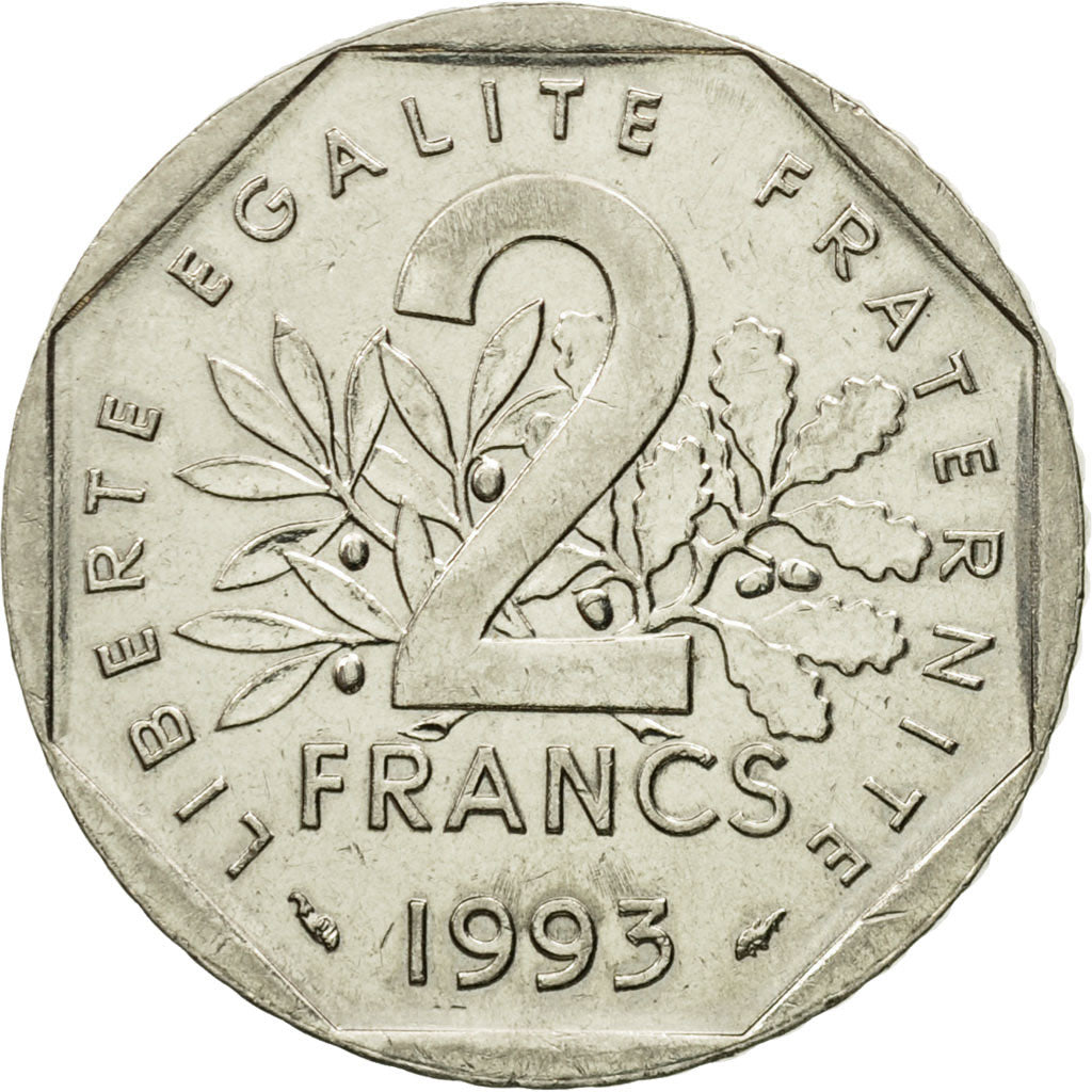 Monnaie, France, Jean Moulin, 2 Francs, 1993, TTB, Nickel, Gadoury:548, KM:1062