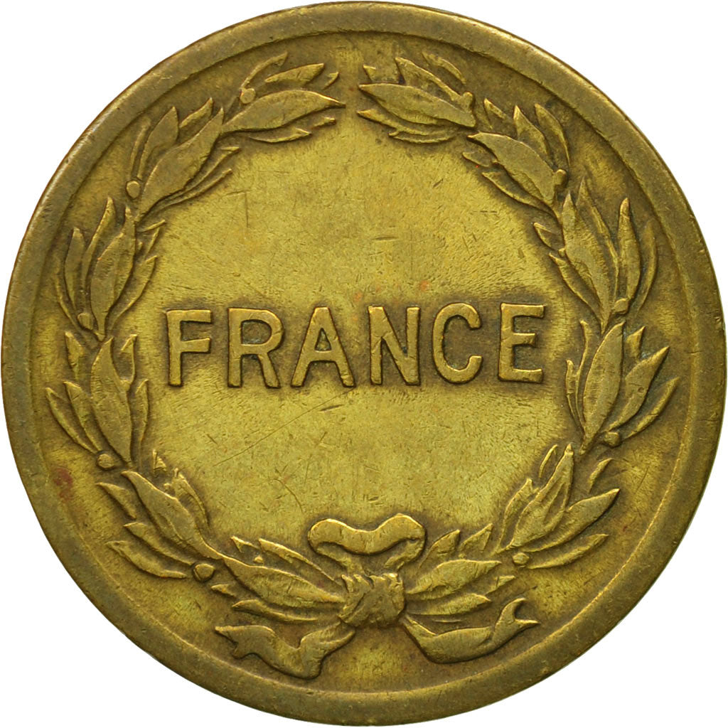 Moneta, Francia, France Libre, 2 Francs, 1944, Philadelphia, BB, Ottone, KM:905