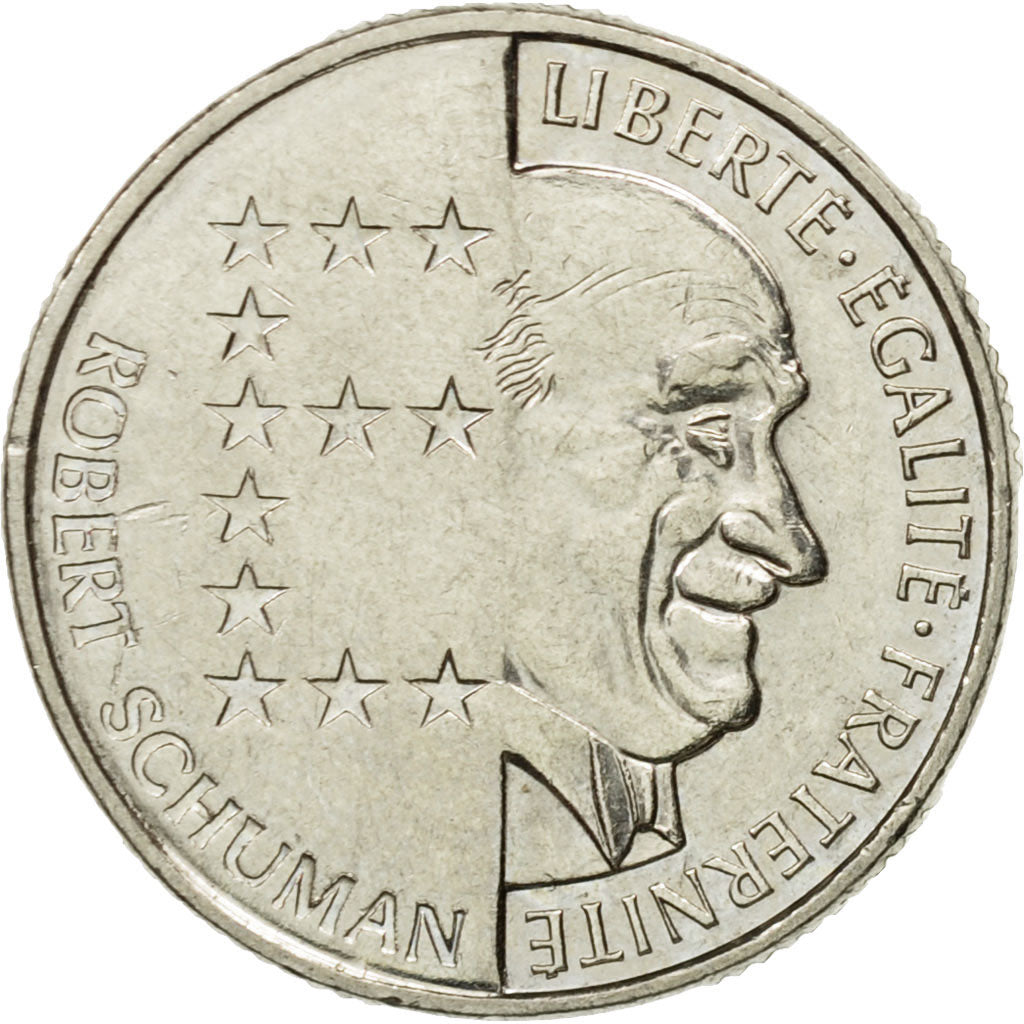 Moneta, Francia, Schumann, 10 Francs, 1986, BB, Nichel, KM:958