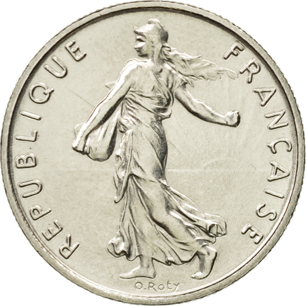 Coin, France, Semeuse, 1/2 Franc, 1971, Paris, MS(63), Nickel, KM:931.1