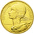 Moneta, Francja, Marianne, 10 Centimes, 1971, Paris, MS(63), Aluminium-Brąz