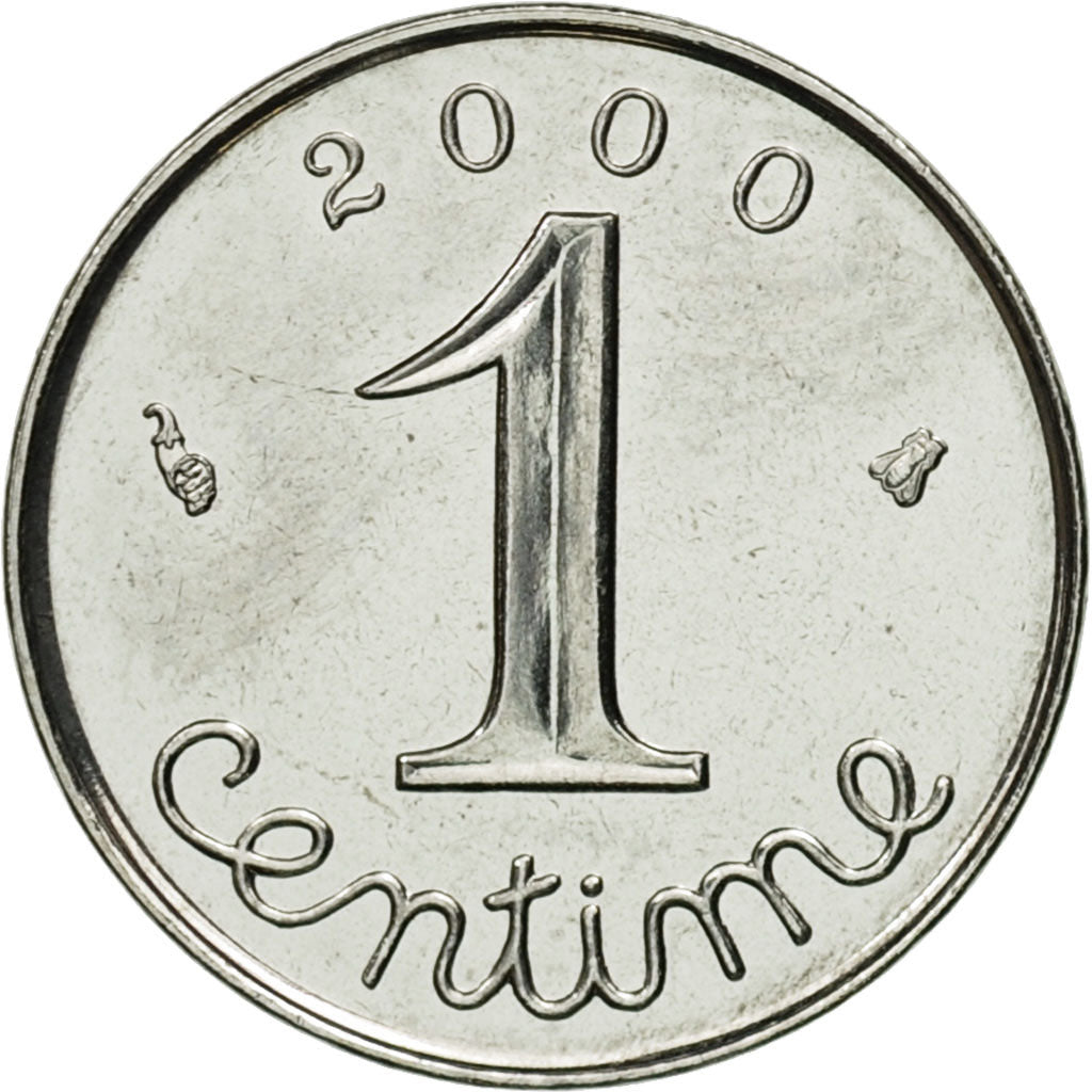 Coin, France, Épi, Centime, 2000, Paris, MS(63), Stainless Steel, KM:928