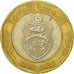 Coin, Tunisia, 5 Dinars, 2002, EF(40-45), Bi-Metallic, KM:350