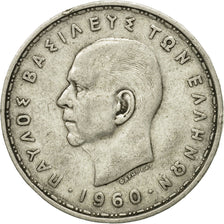 Coin, Greece, Paul I, 20 Drachmai, 1960, EF(40-45), Silver, KM:85