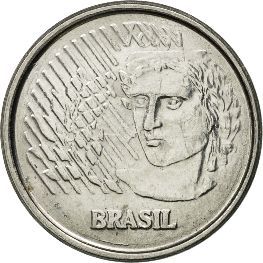 Coin, Brazil, Centavo, 1997, MS(63), Stainless Steel, KM:631