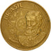 Monnaie, Brésil, 25 Centavos, 2002, TTB, Bronze Plated Steel, KM:650
