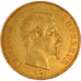 Francia, Napoleon III, Napoléon III, 100 Francs, 1855, Paris, BB+, Oro, KM:7...