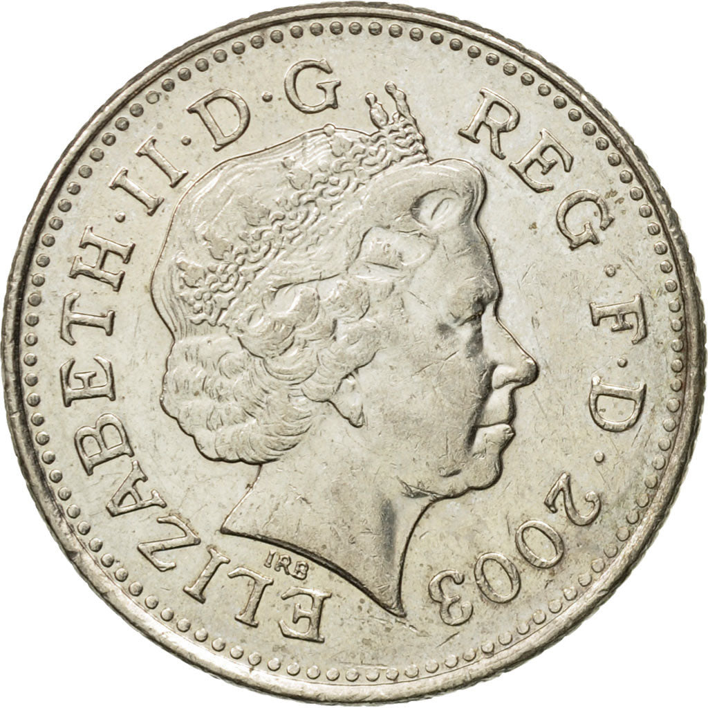 Coin, Great Britain, Elizabeth II, 10 Pence, 2003, AU(50-53), Copper-nickel
