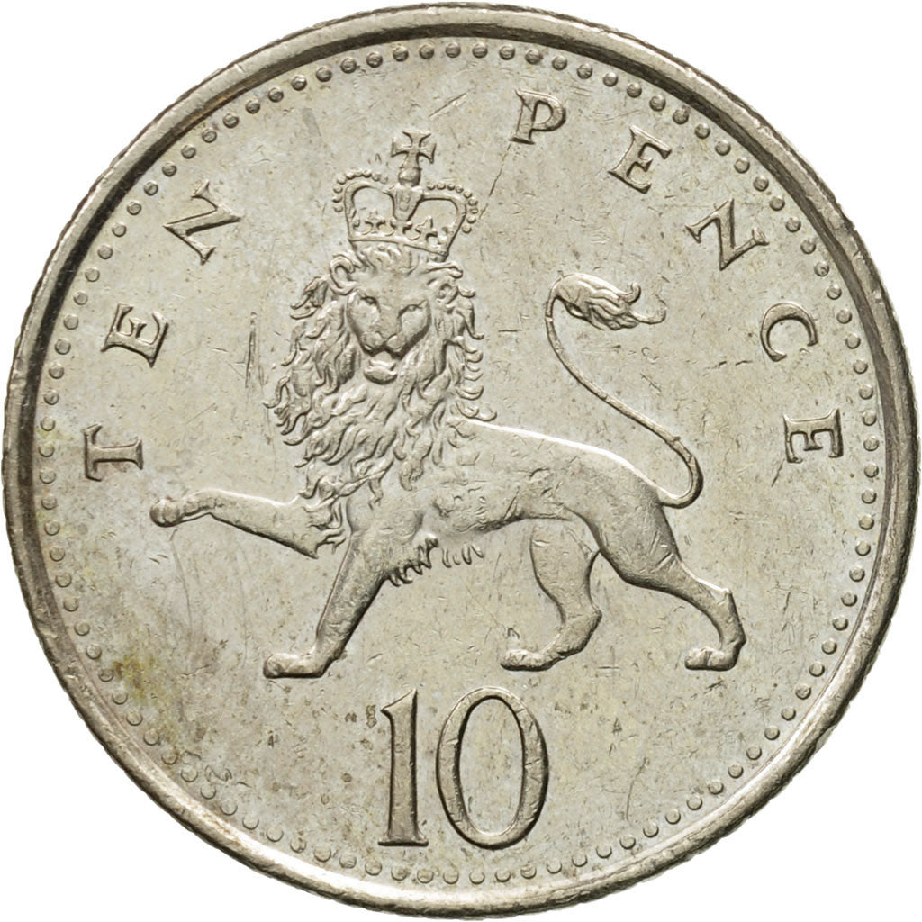 Coin, Great Britain, Elizabeth II, 10 Pence, 2003, AU(50-53), Copper-nickel