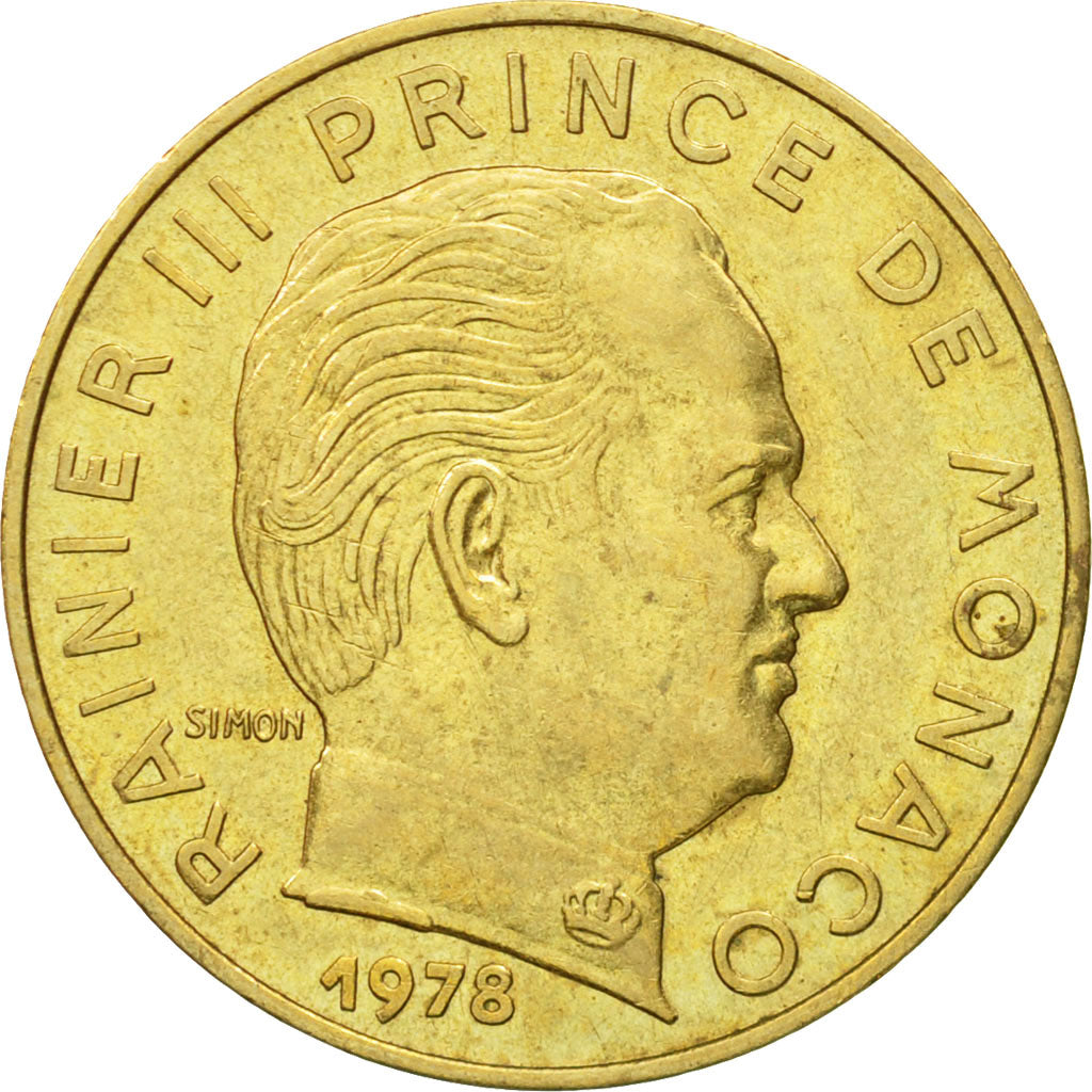 Coin, Monaco, Rainier III, 20 Centimes, 1978, EF(40-45), Aluminum-Bronze