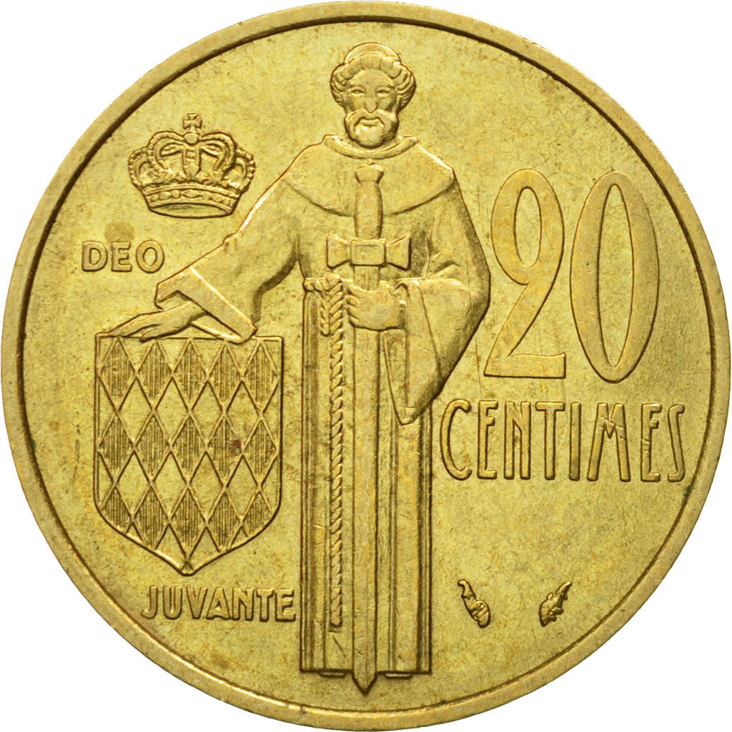 Coin, Monaco, Rainier III, 20 Centimes, 1978, EF(40-45), Aluminum-Bronze