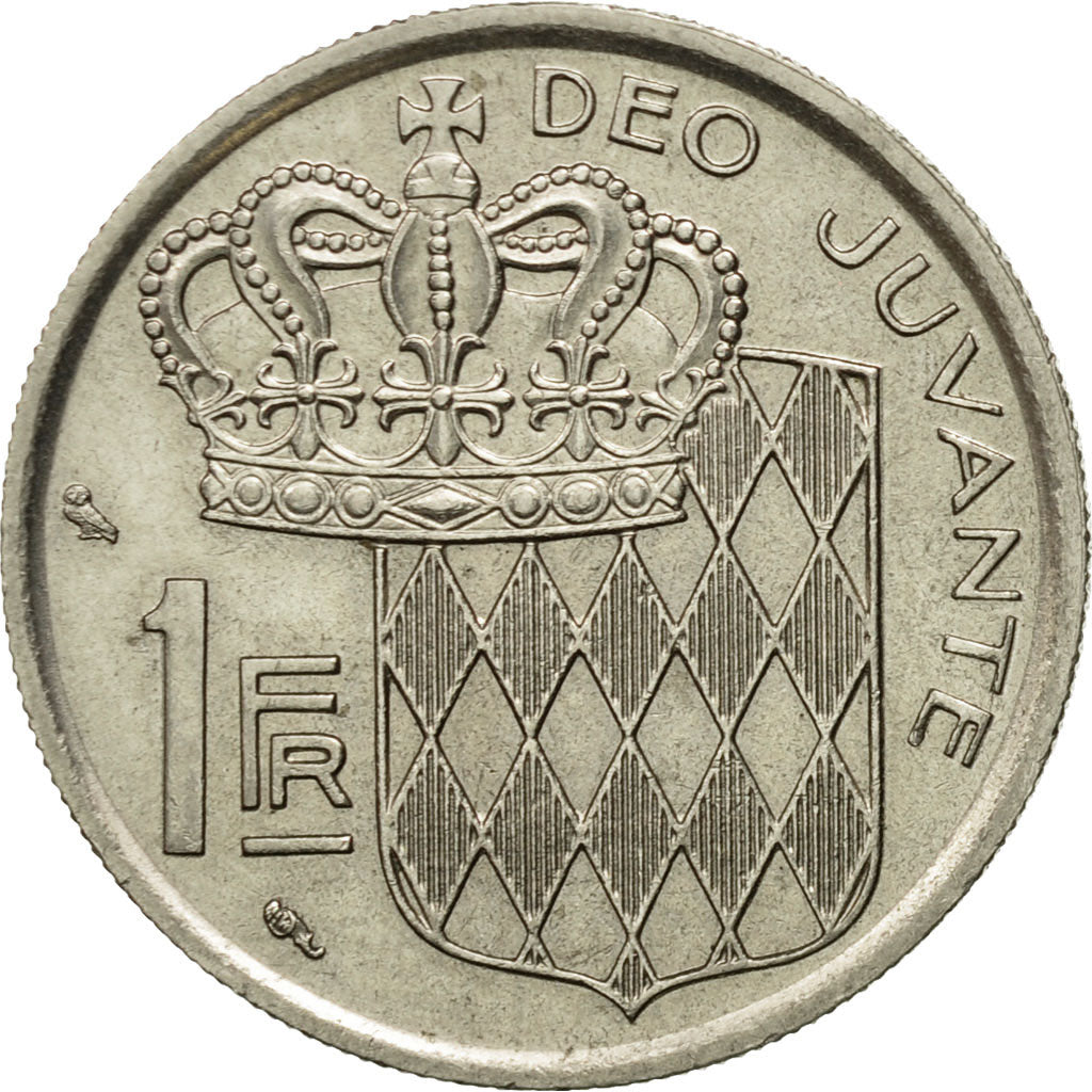 Coin, Monaco, Rainier III, Franc, 1968, AU(55-58), Nickel, KM:140