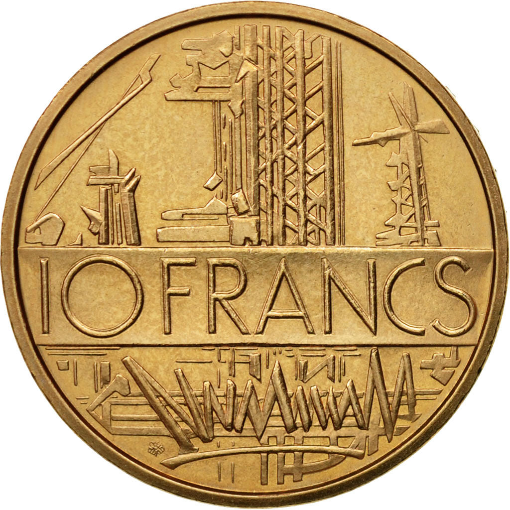 Coin, France, Mathieu, 10 Francs, 1974, MS(65-70), Nickel-brass, KM:940