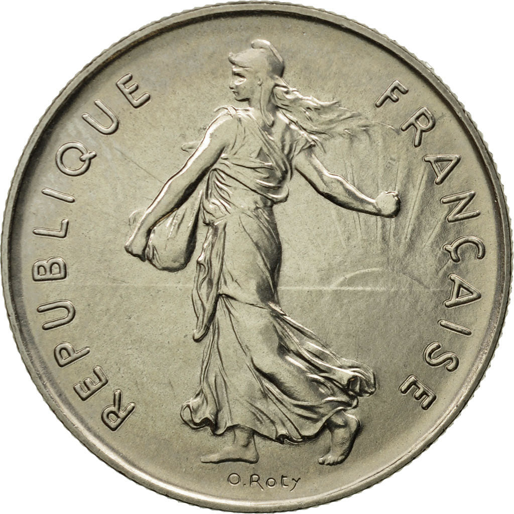 Moneda, Francia, Semeuse, 5 Francs, 1975, Paris, FDC, Níquel recubierto de