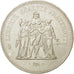 Coin, France, Hercule, 50 Francs, 1975, Paris, MS(63), Silver, KM:941.1