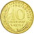 Moneta, Francja, Marianne, 10 Centimes, 1975, Paris, MS(63), Aluminium-Brąz