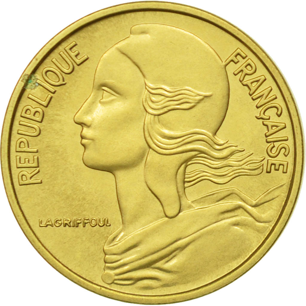 Coin, France, Marianne, 5 Centimes, 1975, Paris, MS(63), Aluminum-Bronze