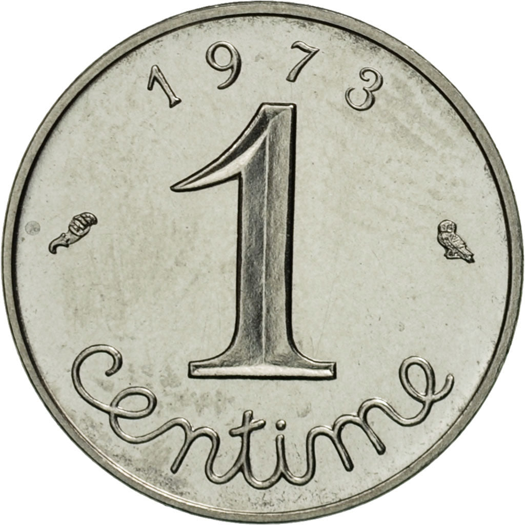 Monnaie, France, Épi, Centime, 1973, Paris, FDC, Stainless Steel, Gadoury:91