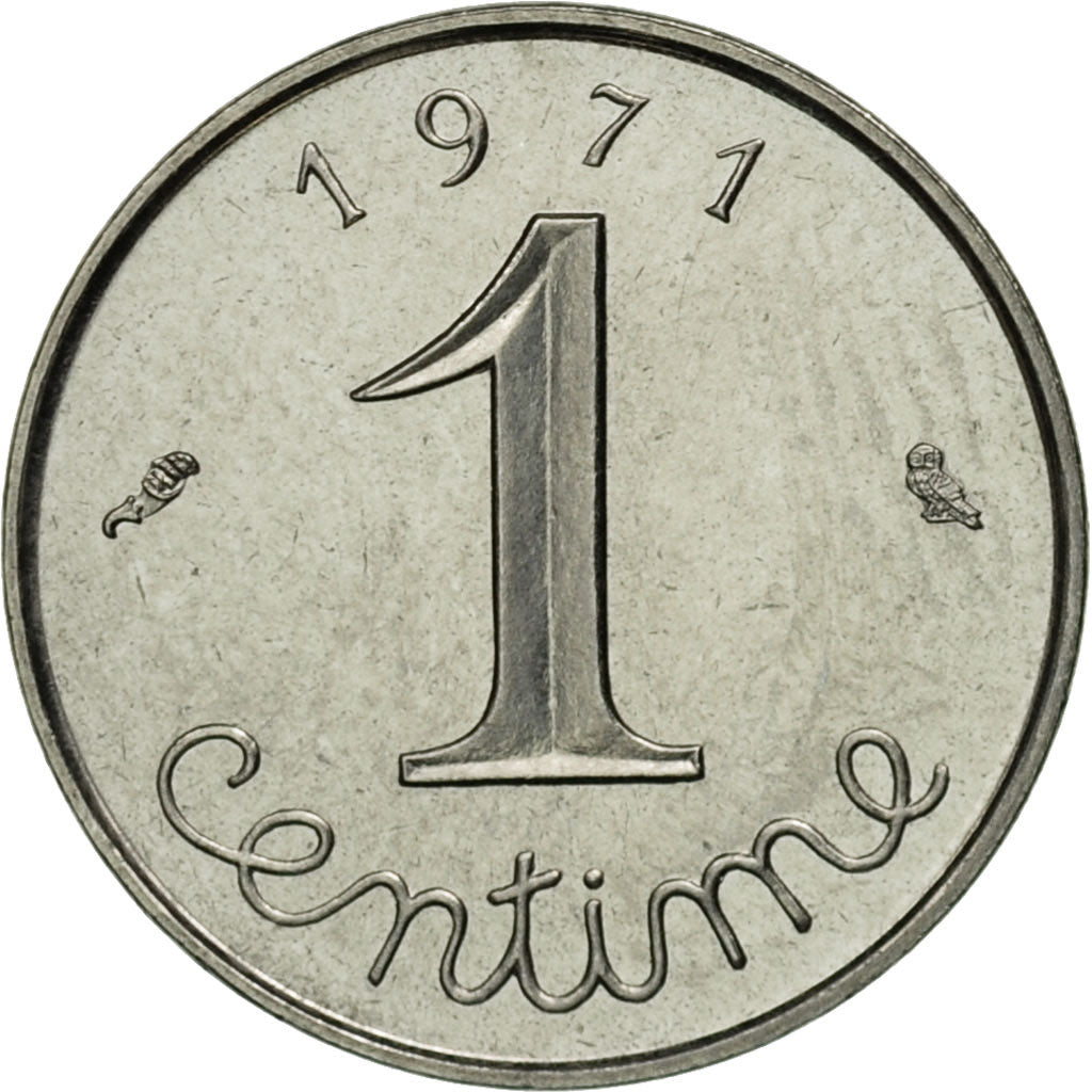 Moneta, Francia, Épi, Centime, 1971, Paris, SPL, Acciaio inossidabile, KM:928