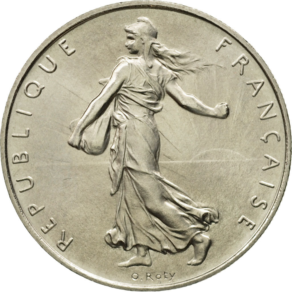 Coin, France, Semeuse, Franc, 1986, Paris, MS(63), Nickel, KM:925.1, Gadoury:474