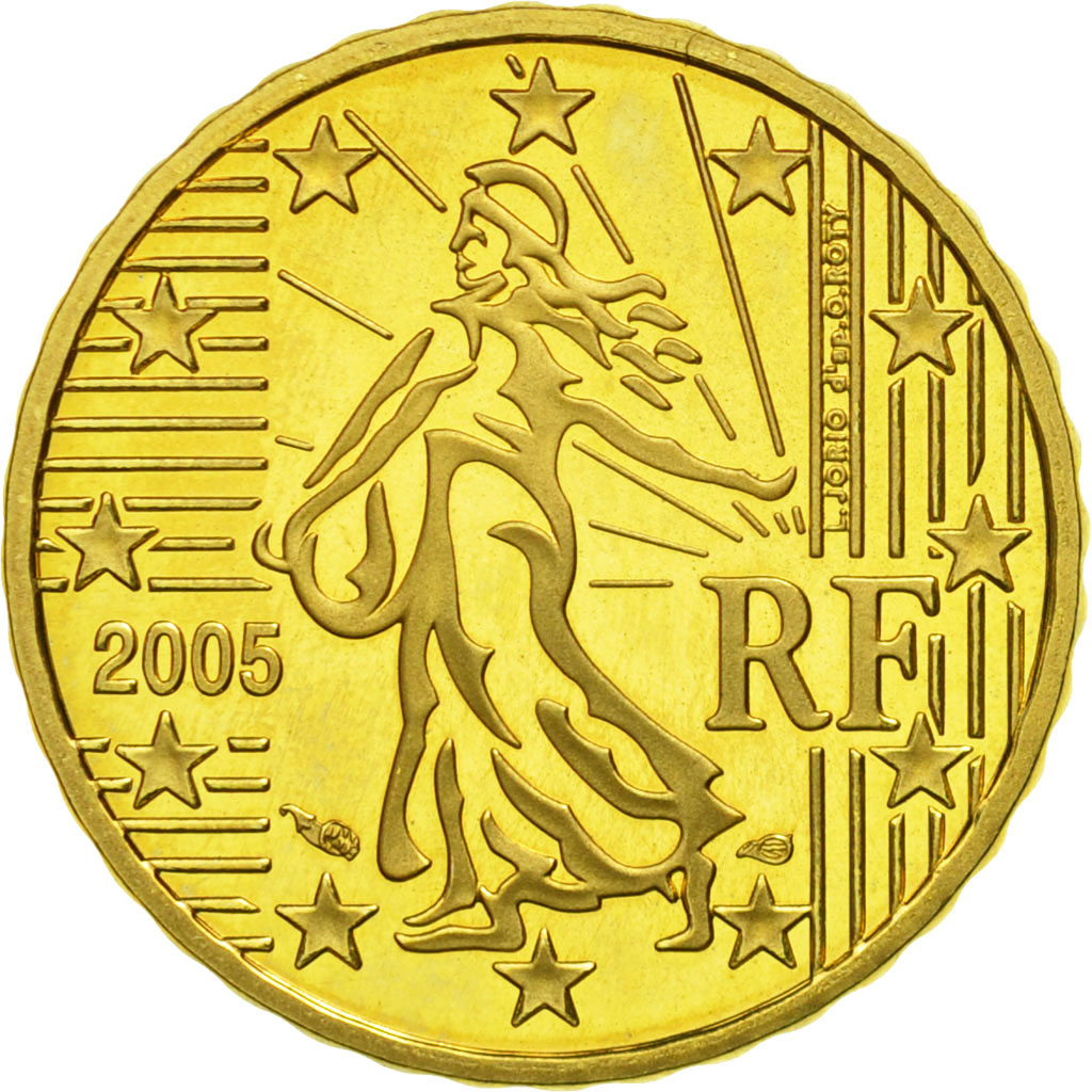 France, 10 Euro Cent, 2005, SPL, Laiton, Gadoury:4a, KM:1285
