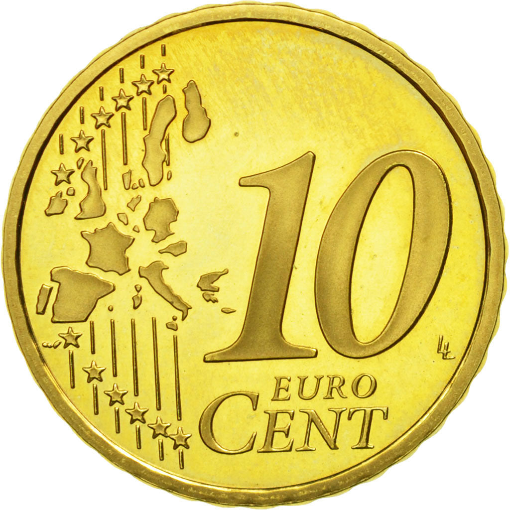 France, 10 Euro Cent, 2005, SPL, Laiton, Gadoury:4a, KM:1285