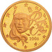 France, Euro Cent, 2006, MS(63), Copper Plated Steel, Gadoury:1, KM:1282