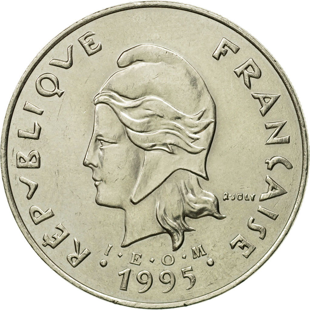 Coin, French Polynesia, 50 Francs, 1995, Paris, MS(63), Nickel, KM:13
