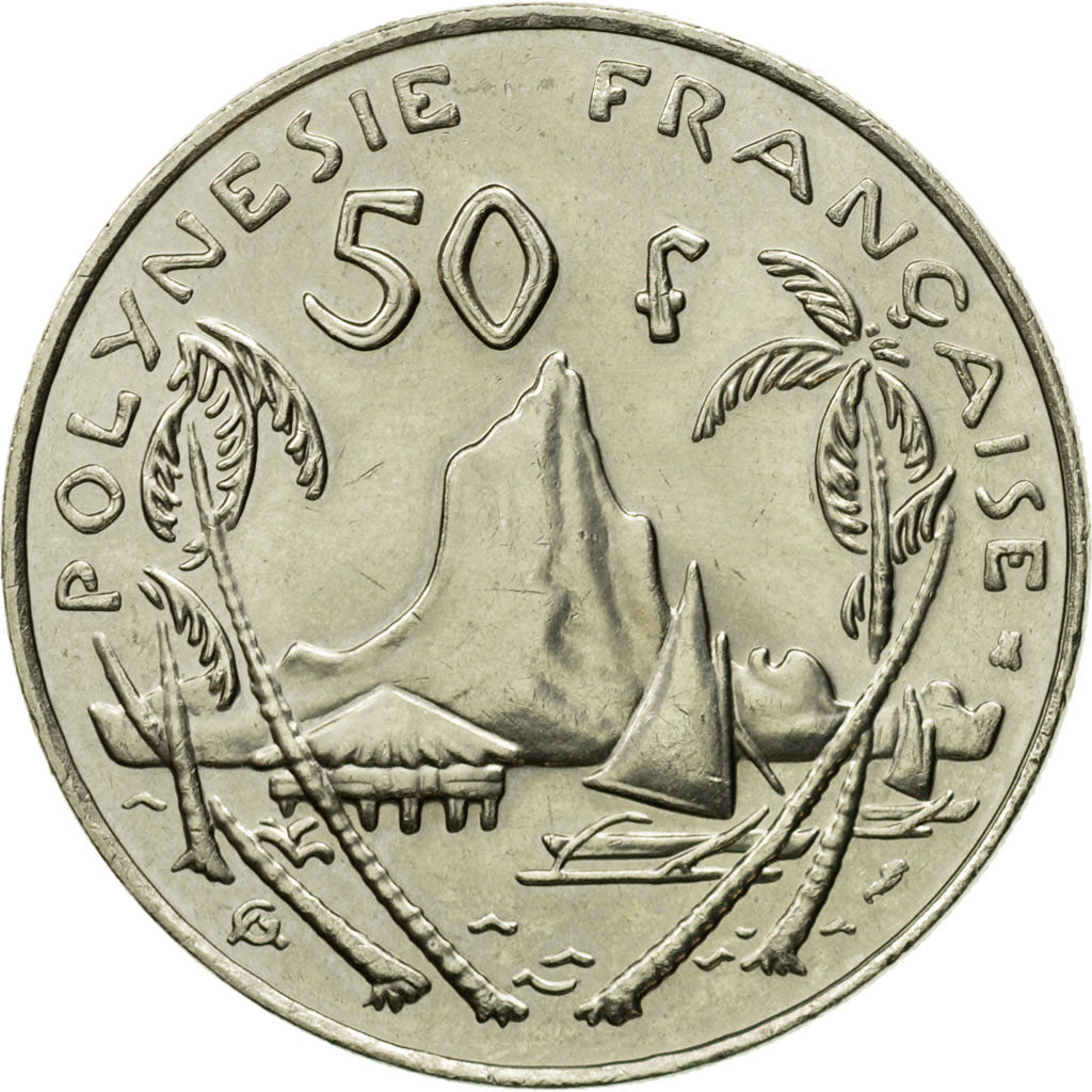 Coin, French Polynesia, 50 Francs, 1995, Paris, MS(63), Nickel, KM:13