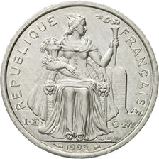 Coin, New Caledonia, 2 Francs, 1995, Paris, MS(63), Aluminum, KM:14